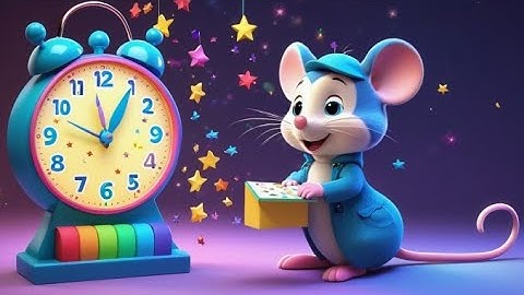 Tick Tock Mouse and the Clock | Time-Telling Rhyme for Kids | Fun Learning Song for Toddlers