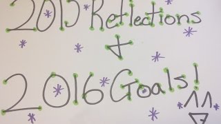 2015 reflections and 2016 goals