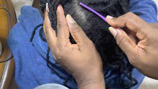 ASMR Scalp scratching | Hair washing | scratching flakes from dread locks | no talking  #asmr #hair
