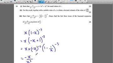 OCR C4 June 2013 q10iii - A2 Maths - Binomial Expansion