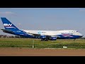 BEAUTIFUL Boeing 747 TAXI and TAKEOFF from Belgrade!!