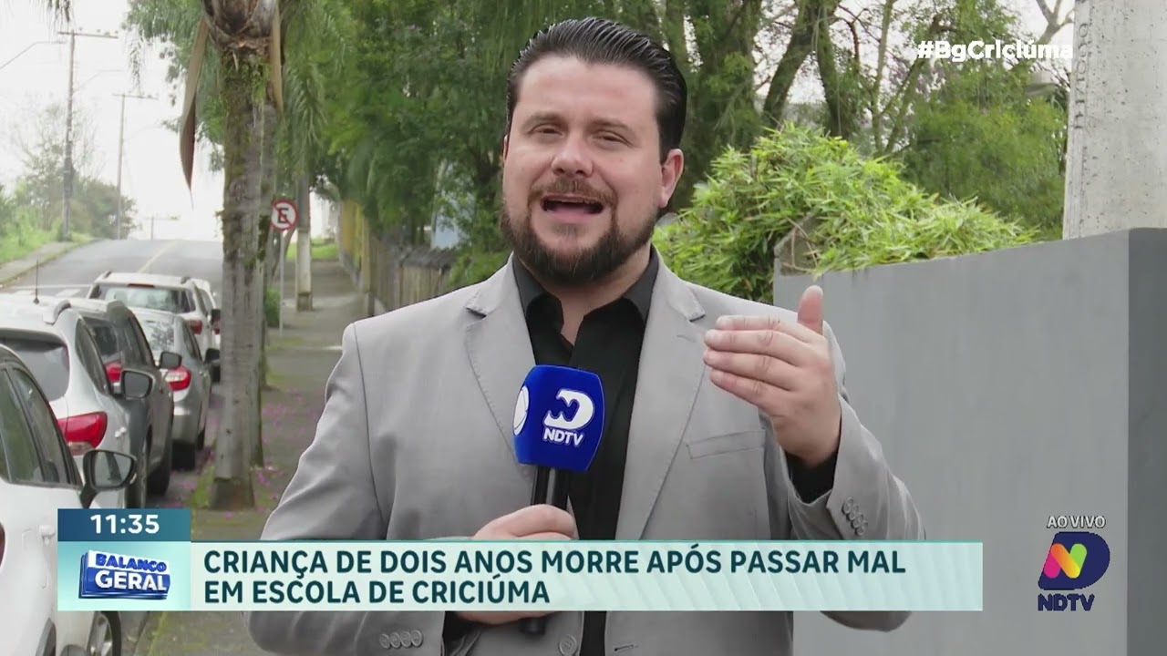 Menino de 2 anos morre após passar mal em escola de Criciúma
