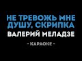 Валерий Меладзе Не тревожь мне душу скрипка Караоке