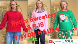 ROTITA Tryon Haul Part 4 Cute Holiday Shirts Sweaters and Pajamas