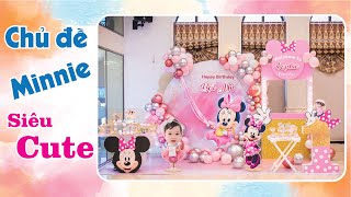 Trang trí sinh nhật chủ đề chuột minnie và mickey cực đẹp| Funny Day