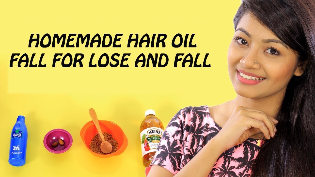 Homemade Hair Oil For Hair Loss & Fall Control YouTube