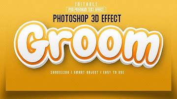 Editable 3D Text Effect in Photoshop Tutorial (Easy & Step By Step) #330 || 3D photoshop Tutorials