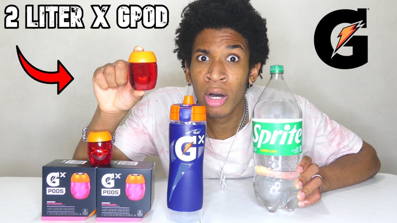 2 Liter Sprite X Gatorade Pod Chug (INSANE) YouTube