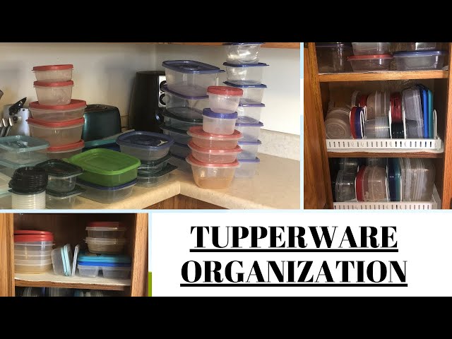 The secret to organizing Tupperware in drawers #organizingtiktok