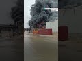 Missile Sparks Fire At Industrial Site In Southern Israel Missile Sparks Fire At Industrial Site In Southern Israel