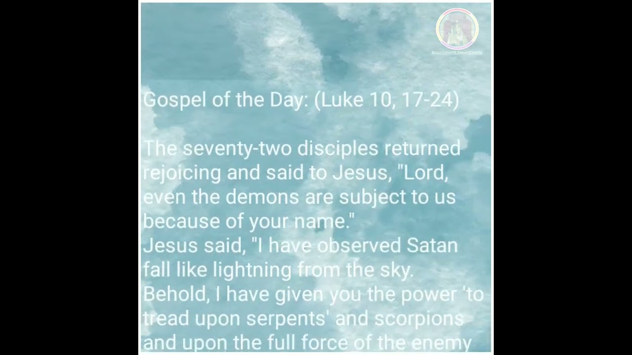 Gospel Of The Day Luke 10 17 24 YouTube Gospel Of The Day Luke 10 17 24 YouTube