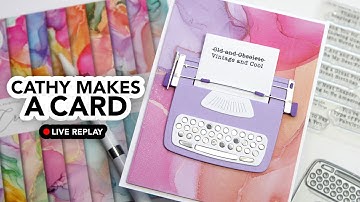 Cathy Makes a Card Live: check out this adorable die set!