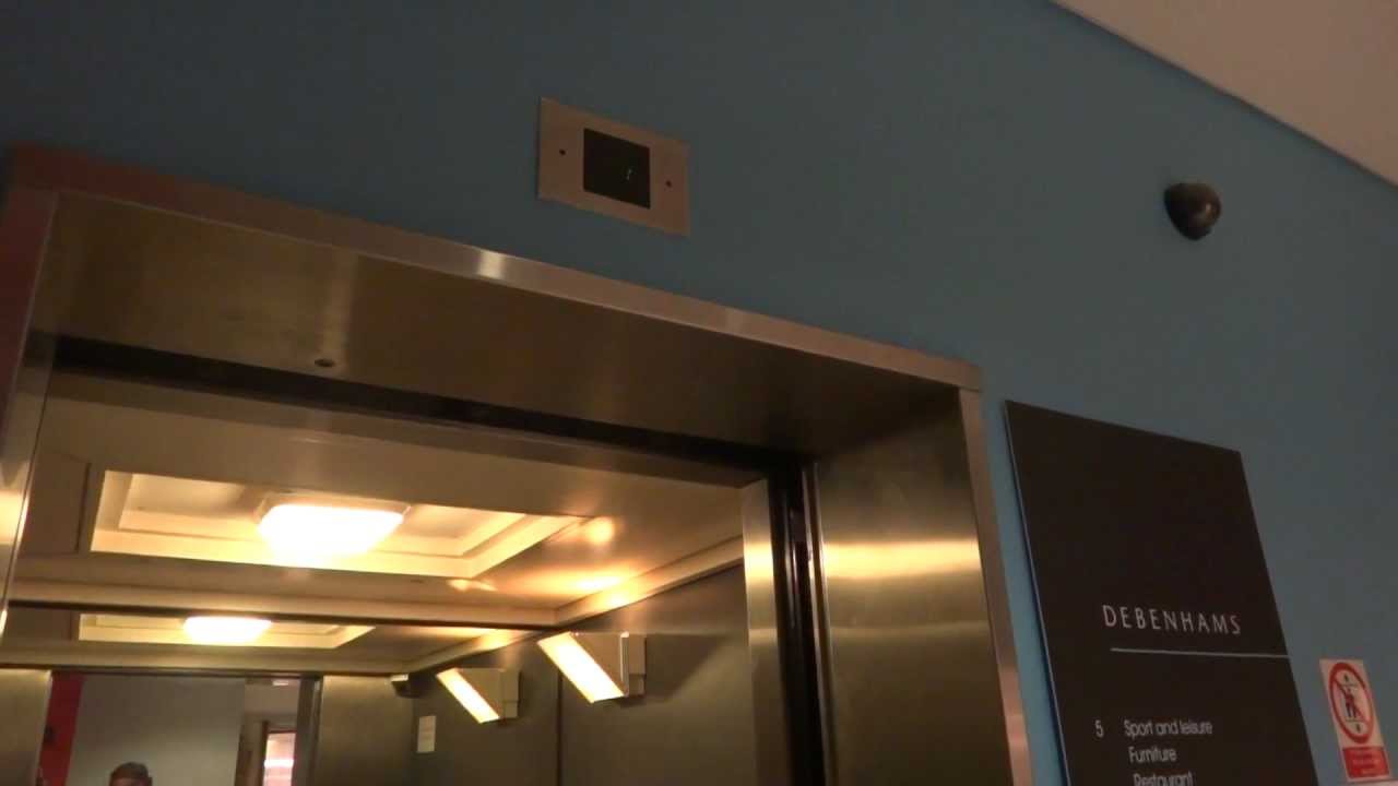 Old OTIS elevators at Debenhams, St. Nicholas Shopping Centre, Sutton