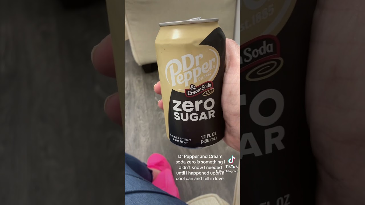 Dr Pepper zero cream soda is so good!