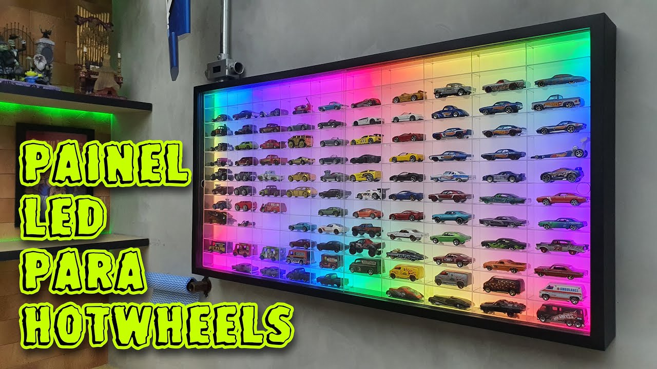 FIZ UM PAINEL DE LED PARA HOTWHEELS
