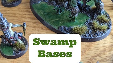Swamp Bases for Warhammer models and more. Age of Sigmar Kruleboyz
