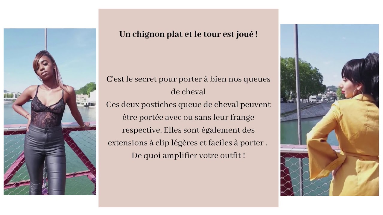 Postiche queue de cheval Coquetwigs amplifier son look 2