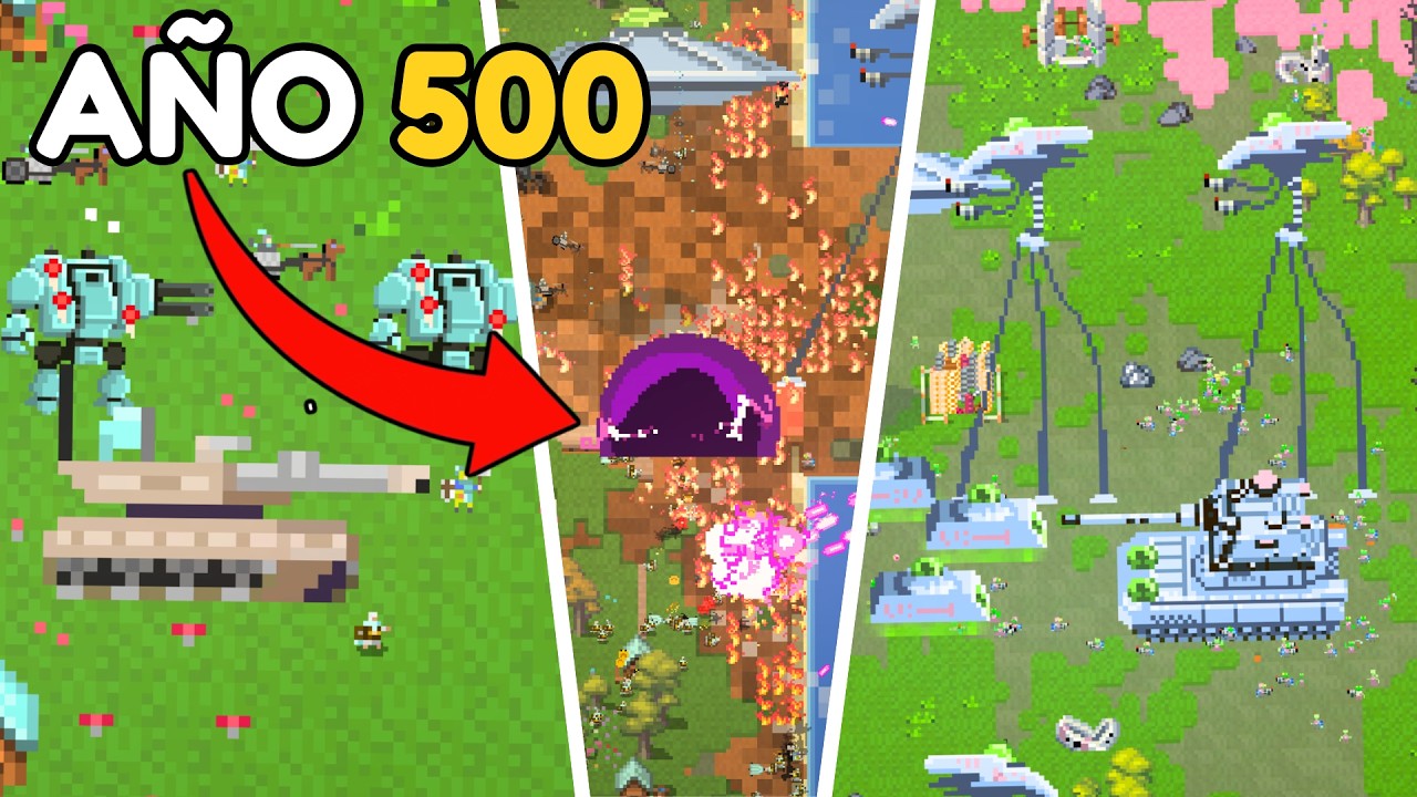 ¿Podrán 1.800 HUMANOS sobrevivir a una INVASIÓN ALIENÍGENA? 👽🛸 | WorldBox