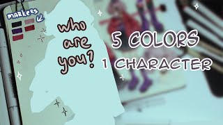 ✧ what will happen if you take 5 colors of markers  ✧ speedpaint ✧