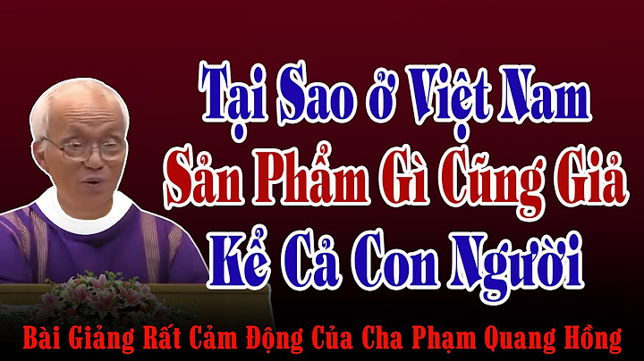 Tại Sao Ở Việt Nam Cái Gì Cũng Có Thể Làm Giả - Bài giảng Sâu Sắc của Cha Phạm Quang Hồng