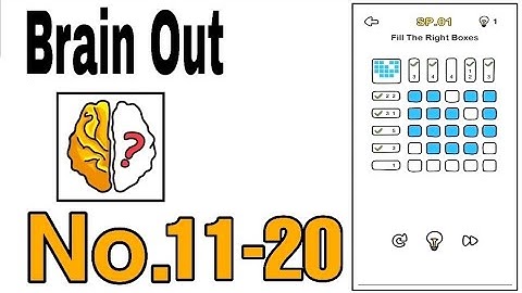 Brain Out Level 11 - 20 Walkthrough Solution / The Games