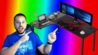 We Got A GAMING DESK! Setup & Review Eureka Ergonomic 60" L Shaped