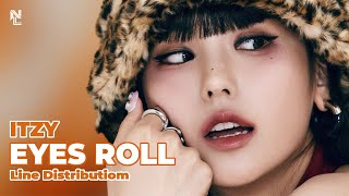 How Would ITZY sing “EYES ROLL” by (G)I-DLE (Line Distribution)