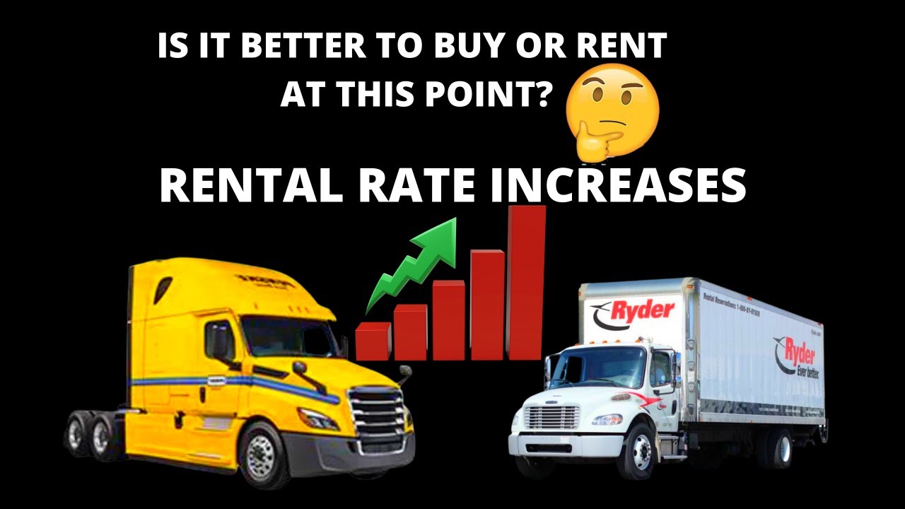 IS IT BETTER TO BUY OR RENT A TRUCK AT THIS POINT? AMAZON RELAY RATES