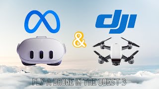 Flying the DJI Spark with Meta Quest 3: A VR Drone Control Experience screenshot 2