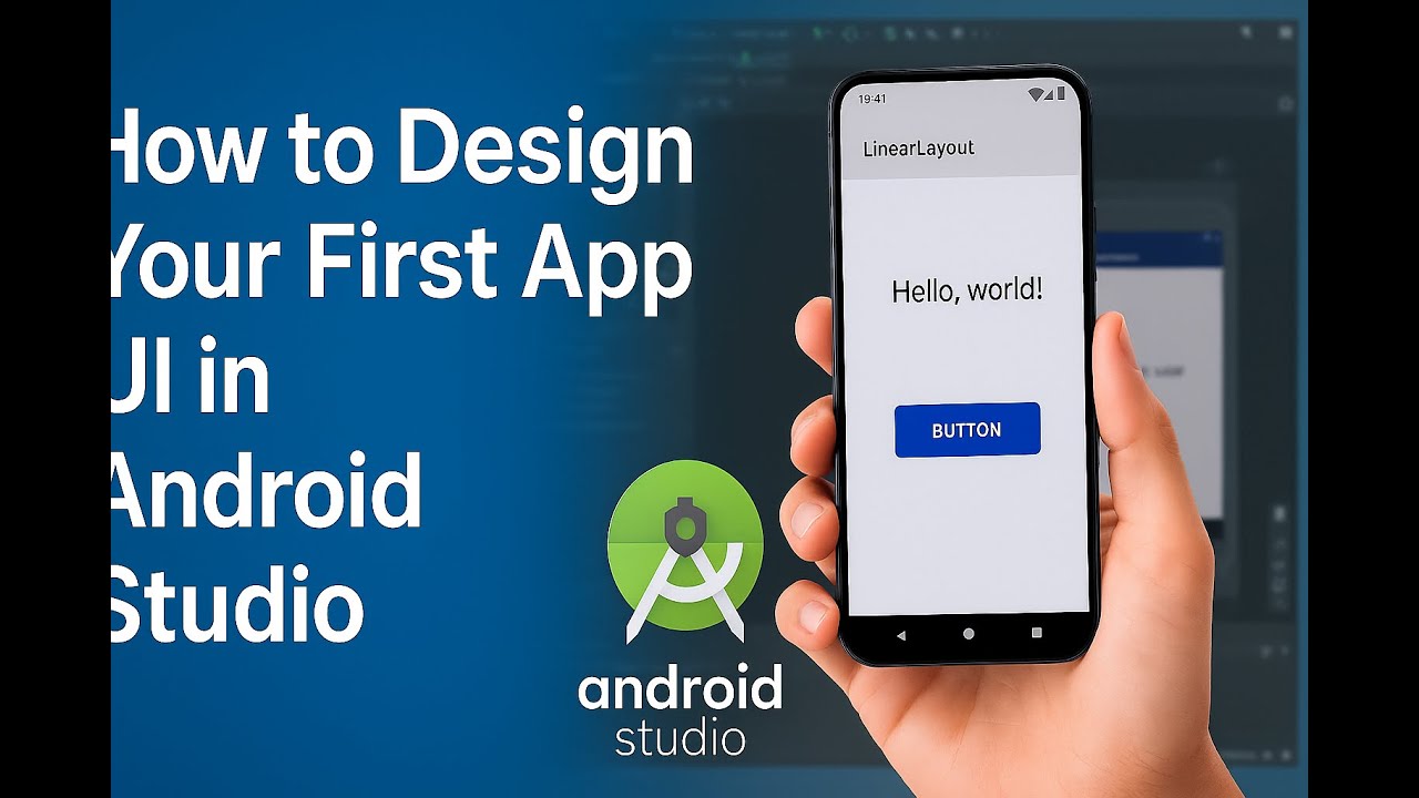How to Design Your First App UI in Android Studio - YouTube