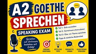 Goethe Zertifikat A2 Sprechen | Complete Tasks & Model Answers | Pass Goethe A2 Exam with Confidence