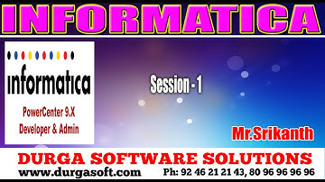 Informatica - Session - 1 by Srikanth