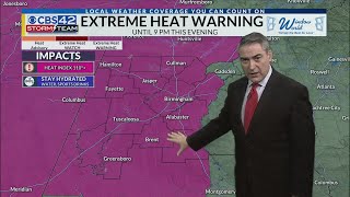 More Dangerous Heat On Wednesday With Scattered Storms - CBS 42 News at 4 pm Forecast