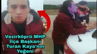 Vezirköprü MHP eski İlçe Başkanı Turan Kaya’nın yeğeni ceza kesmek isteyen Jandarmaya tepkisi! Resimi