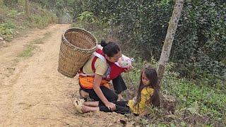 Single Mother - Rescuing the poor girl & Raising the Child Alone - Taking Care of the Garden