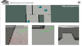 Multi-perspective human robot interaction through an augmented video interface