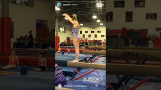 Celebrity Olivia Greaves (USA) training BHS+ 2 layout step outs Profile