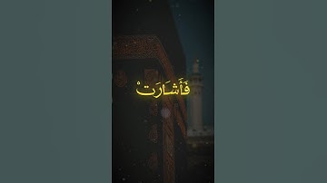 قَالُوا كَيْفَ نُكَلِّمُ مَن كَانَ فِي الْمَهْدِ صَبِيًّا #قرآن #تلاوة_خاشعة