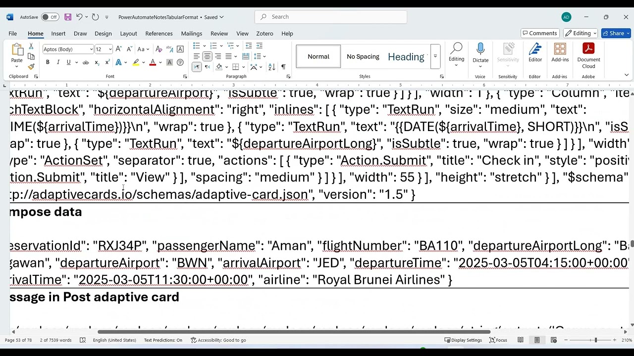 Power Automate: Adaptive Cards in Teams