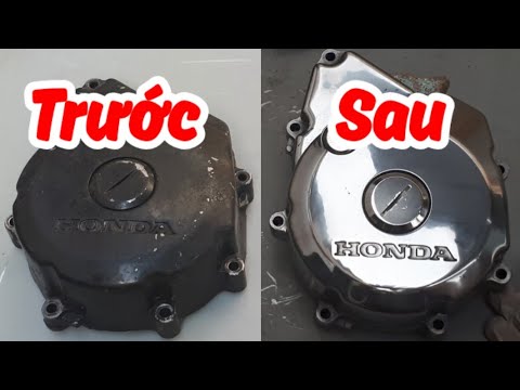 Video Hướng dẫn đánh bóng lốc máy xe sáng bóng , cực kỳ đơn... - youtube