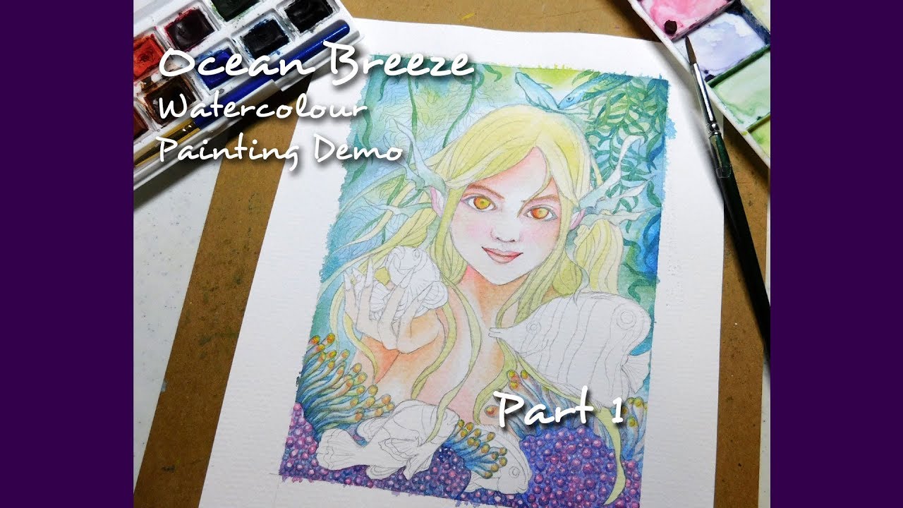 Ocean Breeze - Part 1 - Watercolour Painting Demonstration