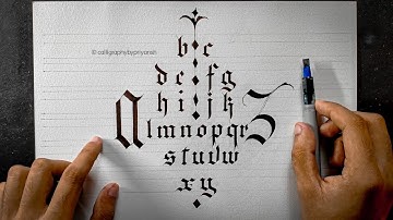 Gothic Calligraphy Composition | Calligraphy By Priyansh