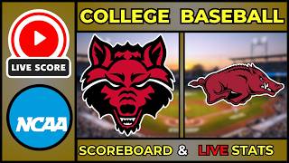 🔴 LIVE: Arkansas State vs Arkansas Razorbacks | NCAA Baseball Scoreboard | Feb 25, 2026 | Box Stats
