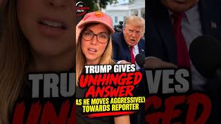 Trump gives an unhinged answer as he moves aggressively towards a reporter! We Need Answers Trump Maga Corruption News Politics