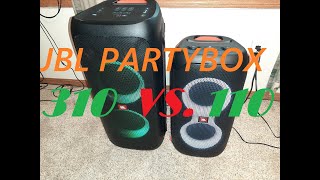 JBL PARTYBOX 310 🆚 110 Sound Comparison - Indoor 🏠 Bass Boost One 🔌 AC Powered.