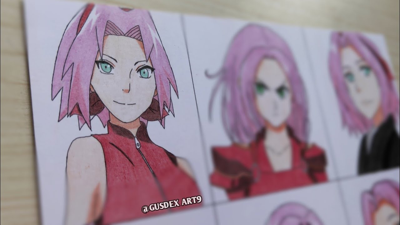 Sakura san [Video]  Anime, Anime films, Naruto sketch