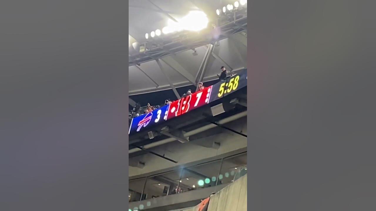 Score Board During Suspension #mondaynightfootball @buffalobills at @Bengals @NFL Week 17, 2023