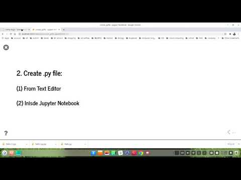 How to Create Python (.py) extension files in Jupyter Notebook