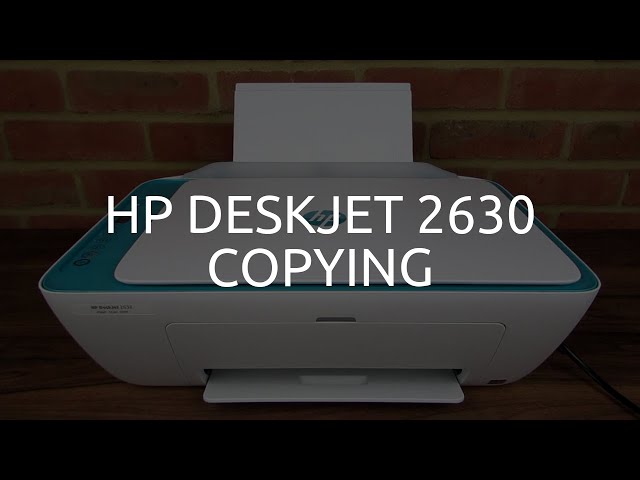 HP 2630 Copying - YouTube