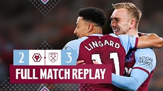Lingaard Scores Stunner in Hammers Win! | Wolves v West Ham | Full Match Replay